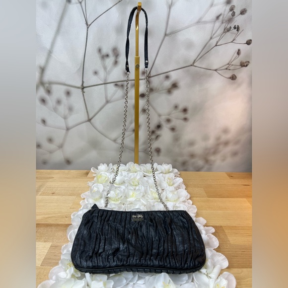 Coach Madison Gathered Leather Zip Crossbody Clutch - Picture 3 of 13